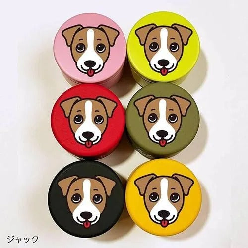 【D・O・G】DOGプチ缶ケース ジャックラッセルテリア ＜6色＞ [ディー・オー・ジー] 犬用 おやつ入れ 小物入れ 容器 プレゼント プラケース入り