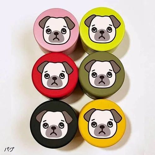 【D・O・G】DOGプチ缶ケース パグ ＜2種6色＞ [ディー・オー・ジー] 犬用 おやつ入れ 小物入れ 容器 プレゼント プラケース入り