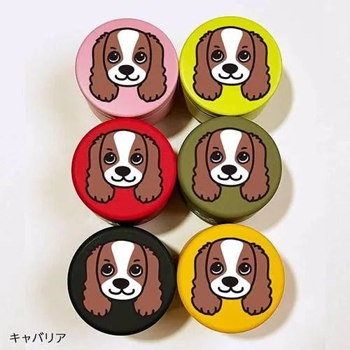 【D・O・G】DOGプチ缶ケース キャバリア ＜2種6色＞ [ディー・オー・ジー] 犬用 おやつ入れ 小物入れ 容器 プレゼント プラケース入り