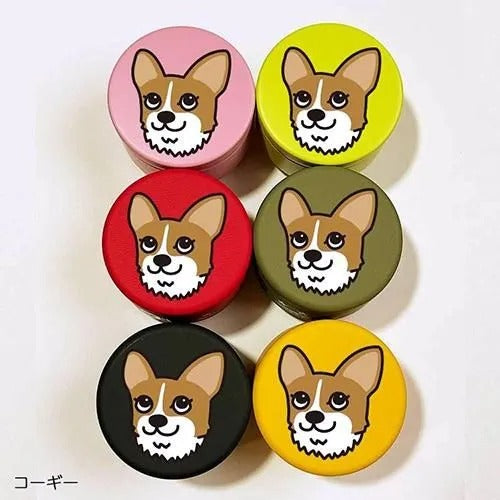 【D・O・G】DOGプチ缶ケース コーギー ＜6色＞ [ディー・オー・ジー] 犬用 おやつ入れ 小物入れ 容器 プレゼント プラケース入り