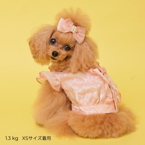 新品 GOD PIVAハートフリルブラウス 犬服 ネイビー L 新作 GODPIVA】ハートフリルブラウス［ゴッドピバ］犬用 服 ドッグウェア