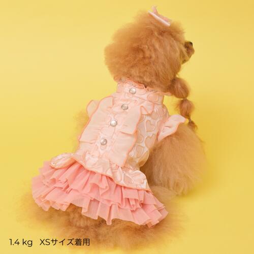 GODPIVA】ハートフリルワンピース［ゴッドピバ］犬用 服 ドッグウェア