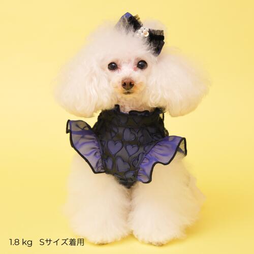 GODPIVA】ハートフリルワンピース［ゴッドピバ］犬用 服 ドッグウェア