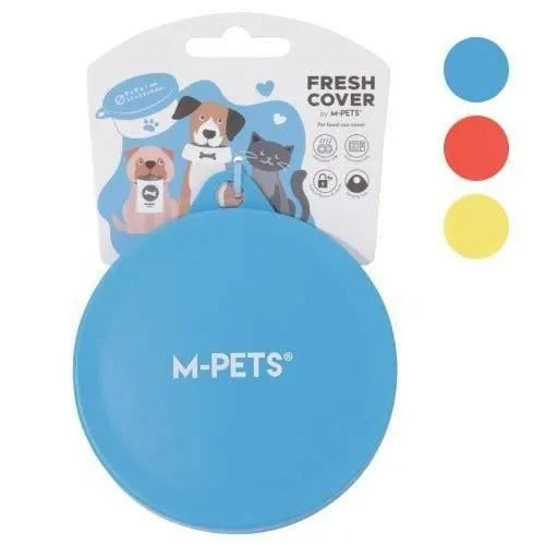 【M-PETS】エムペッツ FRESHカバー＜全3色＞ 犬用 缶詰用 シリコンカバー ウェットフードの保存 密閉 繰り返し使える