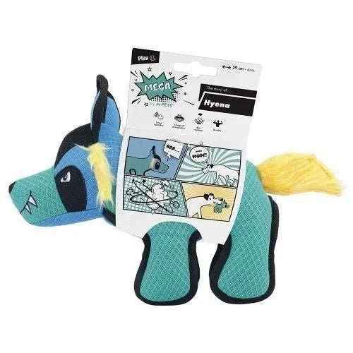 【M-PETS】エムペッツ MEGAドッグトイ ハイエナ 犬用 おもちゃ ぬいぐるみ 厚手 丈夫 スクィーズ