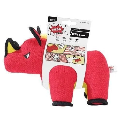 【M-PETS】エムペッツ MEGAドッグトイ ワイルドボア 犬用 おもちゃ ぬいぐるみ 厚手 丈夫 スクィーズ