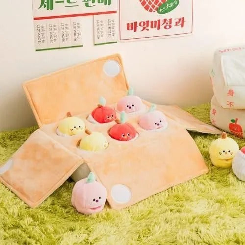 【BITE ME】バイトミー 総合フルーツセット・ノーズワークトイ 犬用 おもちゃ 知育トイ ぬいぐるみ 難易度調整 すべり止めパッド付