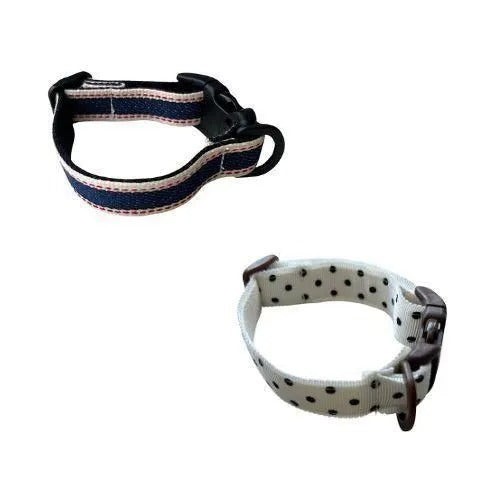 【Bun Bun House】バンバンハウス カラー have fun 犬用 首輪 日常使い デニム ドット