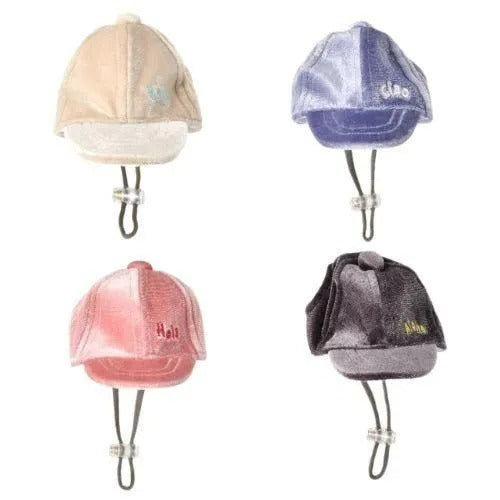 【Solgra】ソルグラ ベロアキャップ 犬用 帽子 ベロア生地 耳穴 ゴム サイズ調整可 小型犬 中型犬 大型犬