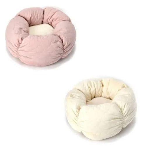 【Solgra】ソルグラ キルト花型ベッド 犬用 ベッド 厚み 保温性 ふかふか 花型