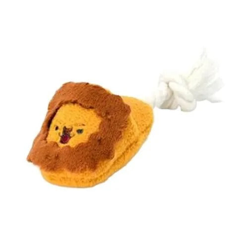 【Solgra】ソルグラ らいおんさんスリッパトイ 犬用 おもちゃ ぬいぐるみ ガサガサ 仕掛け 超小型犬 小型犬