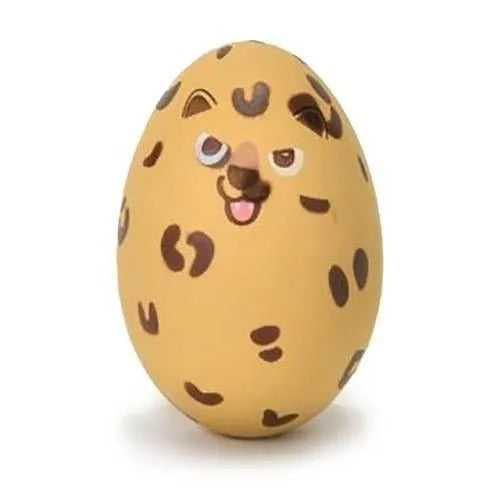 【Solgra】ソルグラ ヒョウラテックストイ 犬用 おもちゃ ラテックス製 たまご型 ピーピー 仕掛け