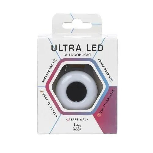 【ROOP】ループセイフ ウルトラLEDライトプラス ＜全2色＞ 犬用 散歩 フック式 ライト USB充電式 防水仕様 最大6時間使用可能