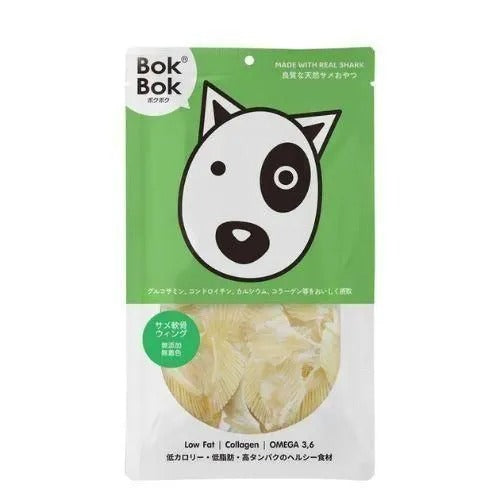 【BokBok】ボクボク サメ軟骨ウィング 犬用 おやつ ヒレ チップス 無添加 無着色