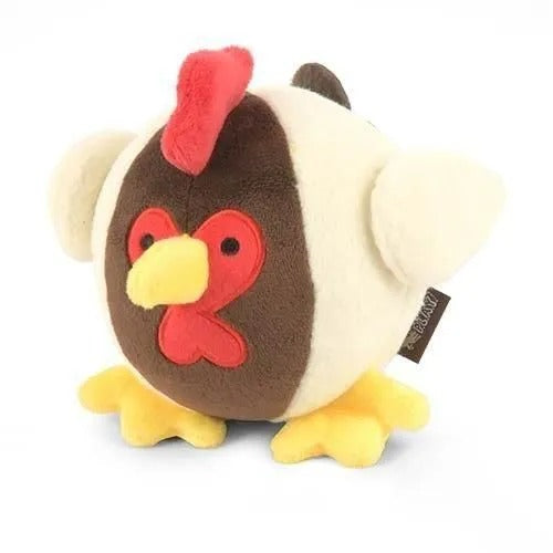 【P.L.A.Y.】バーンヤードバディーズ ルースター [プレイ] 犬用 おもちゃ ぬいぐるみ まん丸 スクイーカー 洗濯機可