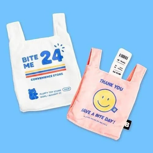 【BITE ME】バイトミー カシャカシャ ビニールズ ポケットおもちゃ 犬用 ぺたんこおもちゃ ノーズワーク ポケット 中綿なし