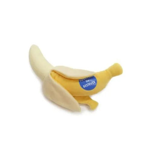【Bestever】ベストエバー スクィーキー バナナ 犬用 おもちゃ ぬいぐるみ 音が鳴る 皮がむける
