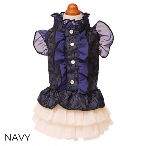 GODPIVA】ハートフリルワンピース［ゴッドピバ］犬用 服 ドッグウェア