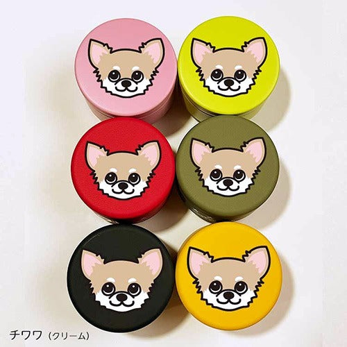 【D・O・G】DOGプチ缶ケース チワワ ＜5種6色＞ [ディー・オー・ジー] 犬用 おやつ入れ 小物入れ 容器 プレゼント プラケース入り