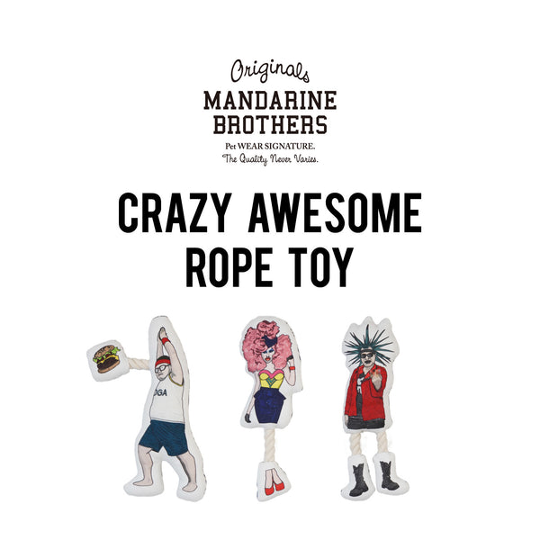 MANDARINE BROTHERS クレイジーオウサムロープトイ/CRAZY AWESOME ROPE TOY ドッグトイ　犬用おもちゃ