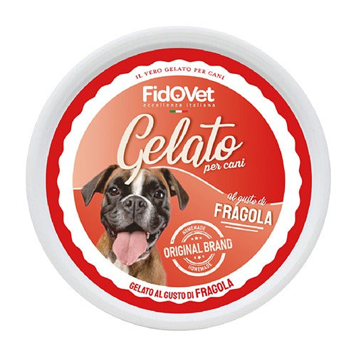 【FidOVet】フィドベット ジェラート ストロベリー 犬用 夏 おやつ ご褒美 冷たい おうちで作る 簡単 ジェラート クールダウン 水分補給