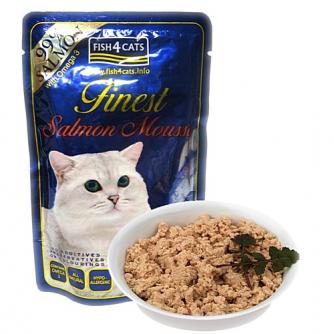 ペット 猫 餌 ご飯 フード キャットフード FISH4CATS フィッシュ4キャット サーモンムース100g