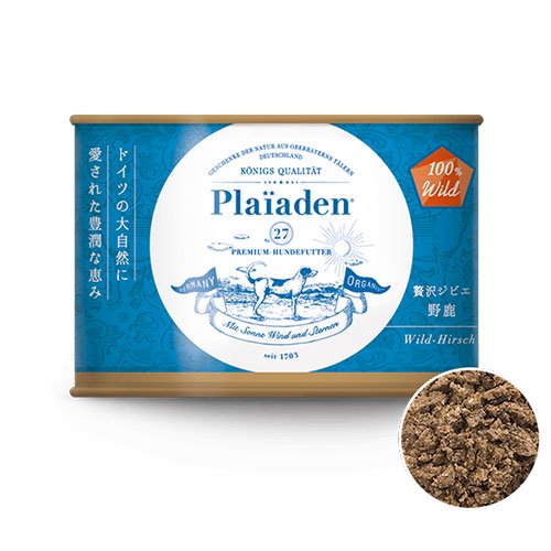 プレイアーデン 100%Wild ウェットフード 贅沢ジビエ 野鹿 200g 犬用 餌 ドッグフード スーパーフード キヌア配合