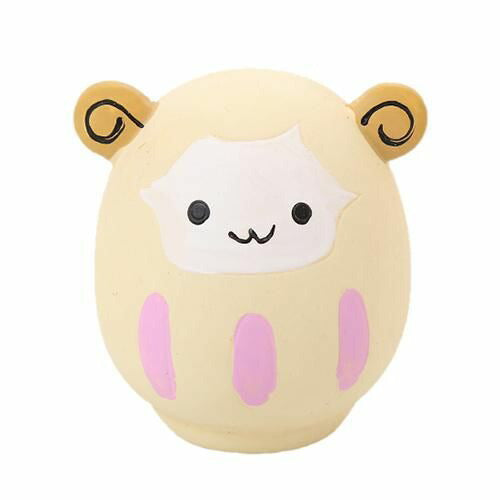 【ROOP】ループプーピーズ ひつじ 犬用 おもちゃ ラテックス 手のひらサイズ 音が鳴る かわいい