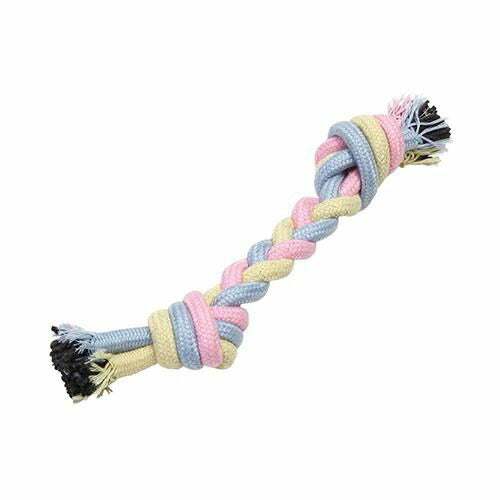 【ROOP】ループノッティー パステルボーン 犬用 おもちゃ デンタルケア ストレス解消 ロープ パステルカラー