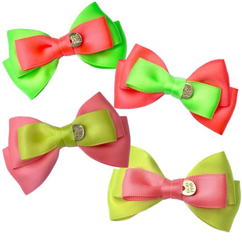 【GODPIVA】NEONカラーバレッタ［ゴッドピバ］犬用 ヘア アクセサリー りぼん ネオンカラー トレンド 毛が絡まりにくい 切れにくい