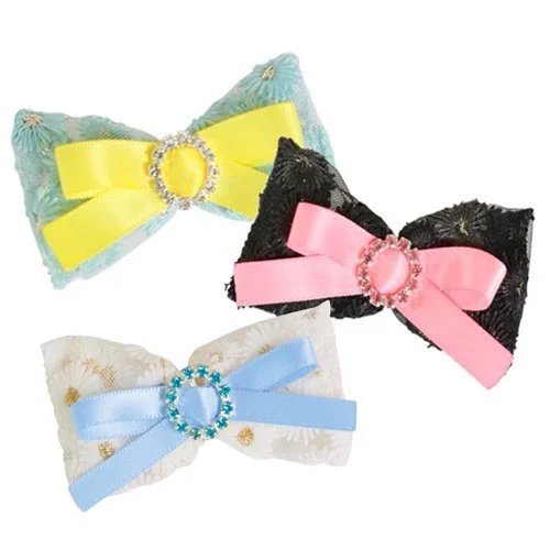 【GODPIVA】リカーモフラワーバレッタ［ゴッドピバ］犬用 ヘア アクセサリー バレッタ りぼん お花 刺繍 かわいい おしゃれ 毛が絡まりにくい 切れにくい