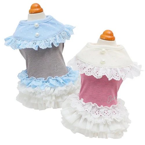 【GODPIVA】テラヘルツレースワンピース［ゴッドピバ］犬 服 ドッグウェア ワンピ おしゃれ かわいい 国内製