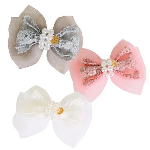 【GODPIVA】オーガンジーフラワーバレッタ［ゴッドピバ］犬用 ヘア アクセサリー バレッタ りぼん かわいい おしゃれ 毛が絡まりにくい 切れにくい
