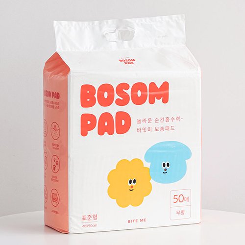 【BITE ME】バイトミー ボソムパット 犬用 トイレシート トイレシーツ 瞬間吸水力 蛍光増白剤・香料無添加 6重構造