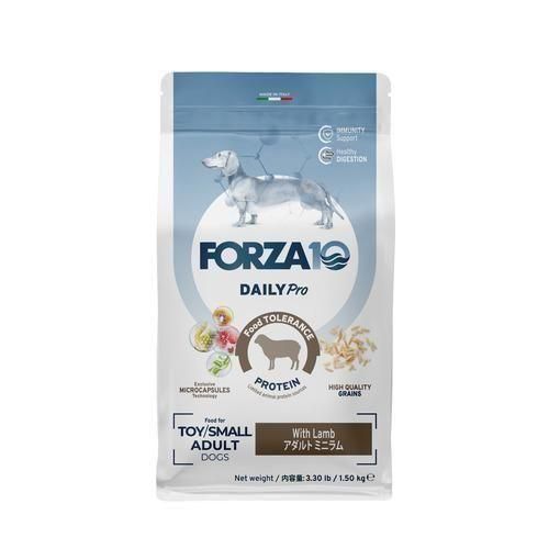 【FORZA10】フォルツァディエチ デイリープロ アダルト ミニ/ミディアム ラム 犬用 ドライフード 子羊肉 アレルゲン配慮 タンパク質 消化しやすい グルコサミン配合 腸内環境 食物繊維 成長期 着色料無添加