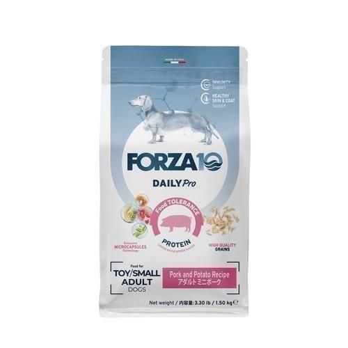 【FORZA10】フォルツァディエチ デイリープロ アダルト ミニ/ミディアム ポーク 犬用 餌 ドライフード 消化 健康維持サポート アレルゲン配慮 動物性たんぱく質 低脂肪 ミネラル 便臭軽減 着色料無添加