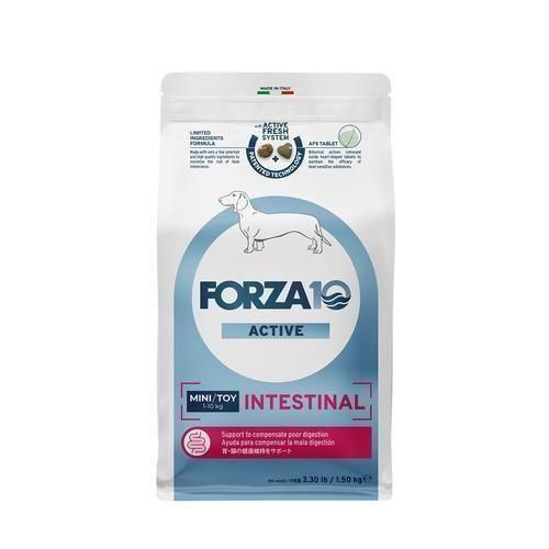 【FORZA10】フォルツァディエチ インテスティナルアクティブ ミニ/ミディアム 犬用 餌 ドライフード 胃腸 健康維持 食物繊維 乳酸菌 魚由来タンパク質 着色料無添加