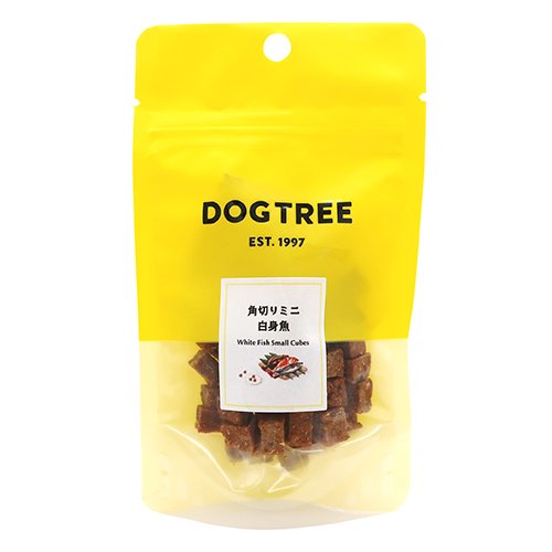 犬 犬用 おやつ ご褒美 国産 ビタミン ミネラル 無添加 天然素材 小粒状 DOGTREE ドッグツリー 角切りミニ白身魚