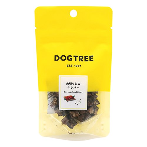 犬 犬用 おやつ ご褒美 国産 ビタミン ミネラル 無添加 天然素材 小粒状 DOGTREE ドッグツリー 角切りミニ牛レバー