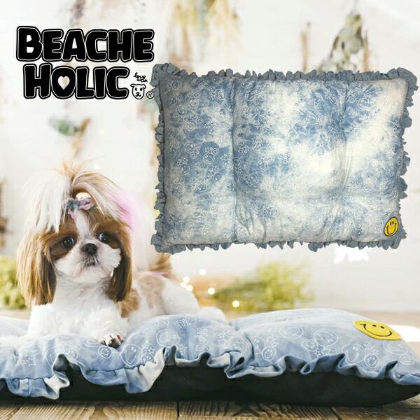 【BEACHE HOLIC】 ビーチェホリック 復刻版 プチプラ 犬用品 ペットベッド 犬用ベッド おしゃれ かわいい 小型犬 総柄デニムマット