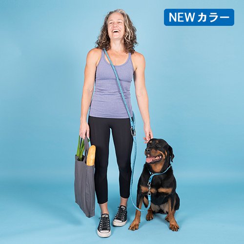 犬 ペット リード 散歩 ロングリード クロスボディ仕様 クリックシステム 長さ調整可能 H5D Hands Free Leash / ハンズフリーリード 全4色・2サイズ エイチファイブディ