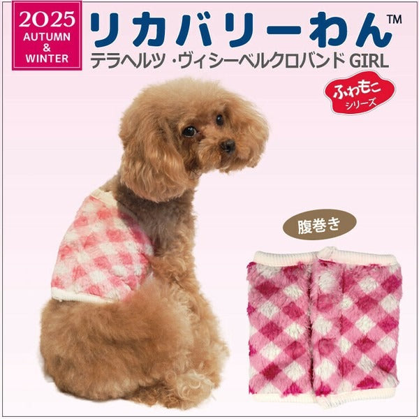クークチュール CooCouture 2025クークチュール秋冬新作 テラヘルツ・ヴィシーベルクロテラバンドGIRL (犬腹巻き）犬用 腹巻 女の子用 マジックテープ テラヘルツ 日本製