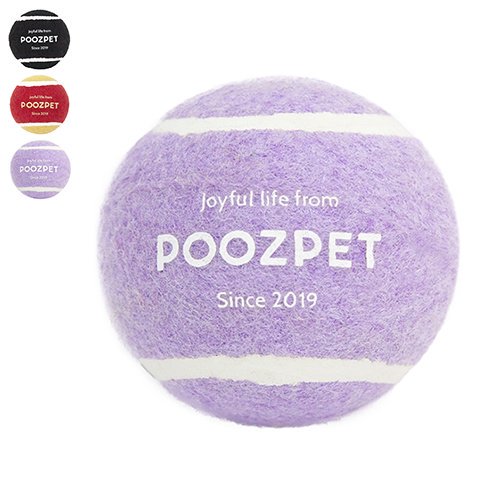 犬 猫 犬用 ペット やさしい音 小型犬 中型犬 直径47mm セット 鳴り笛 Poozpet Tennis Ball プーズペット テニスボール Sサイズ 3個入