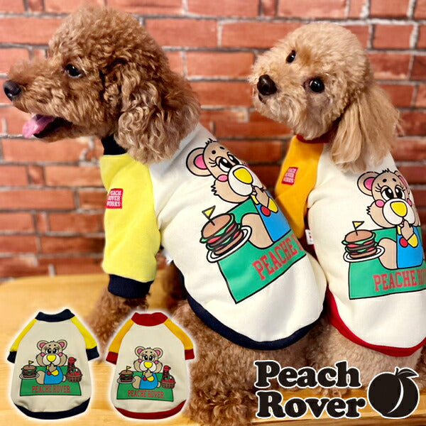 プチプラ 犬服 犬の服 ドッグウェア おしゃれ かわいい あったか　秋冬 裏起毛 小型犬 中型犬 PeachRover ピーチローバー 2025-2026年秋冬 ピクニックトレーナー