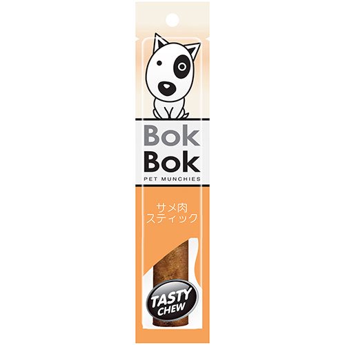 犬 犬用 おやつ シニア犬 関節痛 グルコサミン コンドロイチン カルシウム BokBok ボクボク ジャイアント・サメ肉スティック 1本タイプ